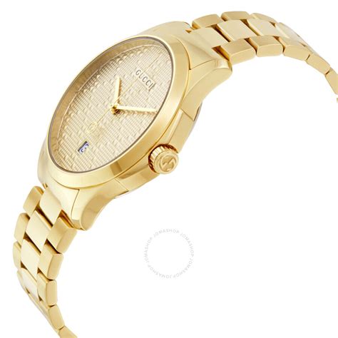 gucci quartz watch gold|unisex Gucci watch.